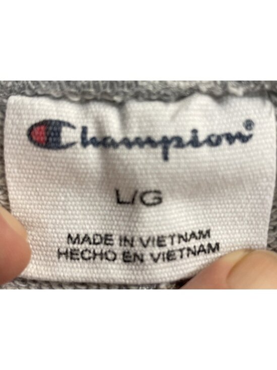 Large Grey Champion Shorts Logo Drawstring Pockets - Picture 6 of 7